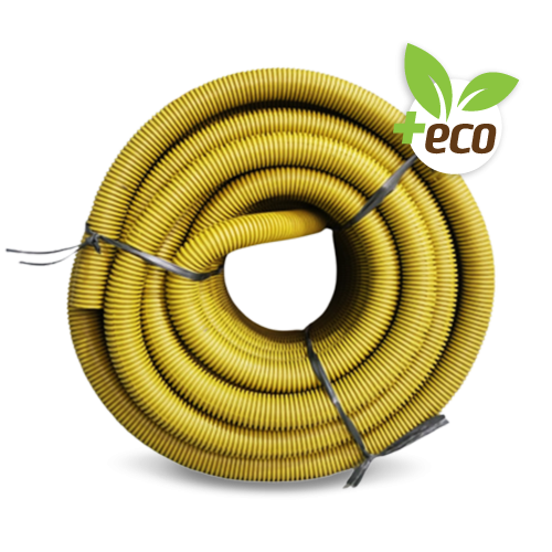 Eletroduto Corrugado Flexível Pead – Amarelo +ECO