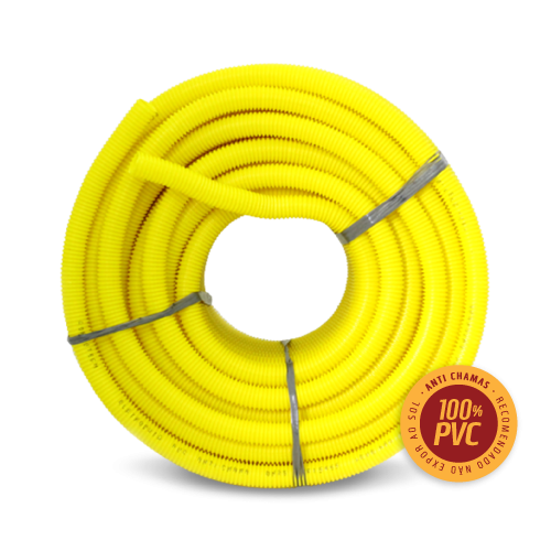 Eletroduto PVC Corrugado Flexível Leve 320N (Parede e uso geral) Eletroduto PVC Corrugado Flexível Leve 320N (Parede e uso geral)