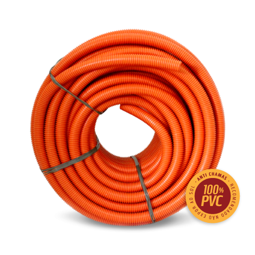 Eletroduto PVC Corrugado Flexível Médio 750N (Lajes e Pisos) Eletroduto PVC Corrugado Flexível Médio 750N (Lajes e Pisos)